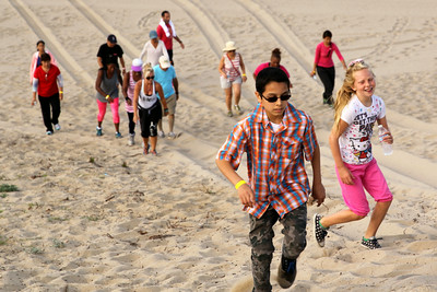 kids on the beach