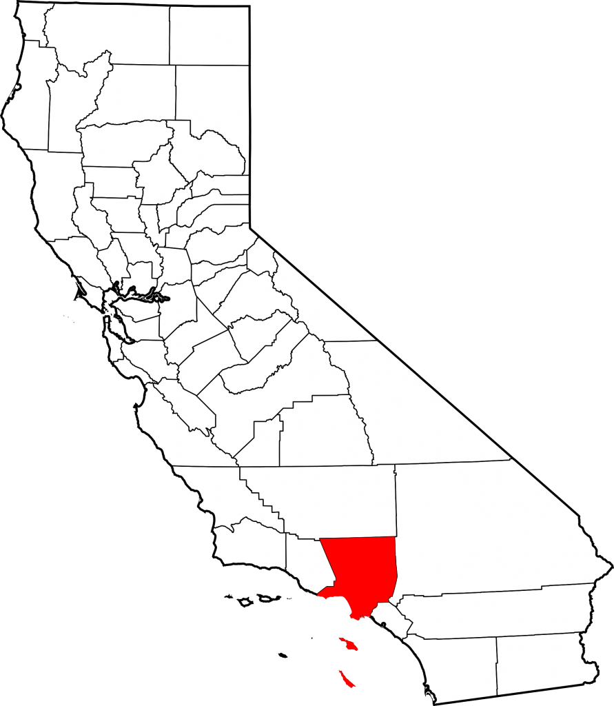 Regional Map of California highlighting Los Angeles