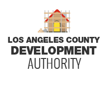 A logo with a house for the Los Angeles County Development Authority